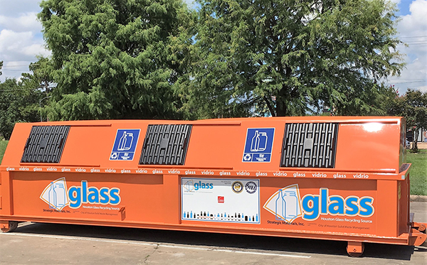 Strategic Materials Glass Recycling Container in Houston